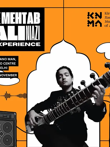 The official poster for 'The Mehtab Ali Niazi Experience'. This graphic captures the modern, bold, and artistic vibe of my full-band fusion concerts.