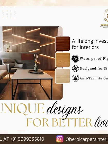 Our products are a lifelong investment for your interiors. We offer waterproof plywood and panels that are designed for stability and come with an anti-termite guarantee.