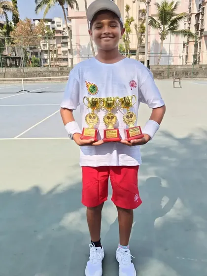 Three trophies for one tournament. Aarav's triple crown performance at the Jaipur Super Series showcases his dominance across different age categories.