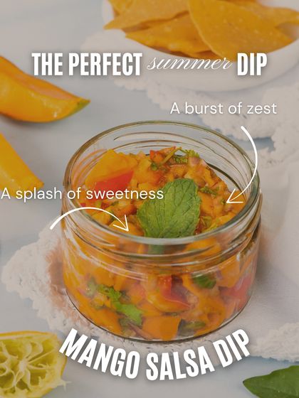 Introducing my seasonal Mango Salsa Dip, with the perfect balance of sweetness and zest.