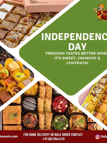 This Independence Day, celebrate with a collage of our best offerings. Our gift boxes are filled with a variety of sweets and snacks that are sweet, crunchy, and chatpata.