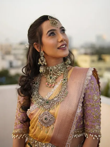 A beautiful outdoor shot, showing the makeup in natural light.