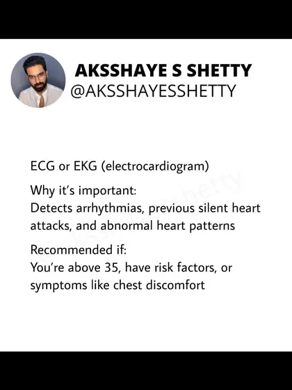 Proactive health management is key. I explain essential annual tests like a lipid profile, blood pressure check, and HbA1c that you should start in your 30s to monitor your heart health.
