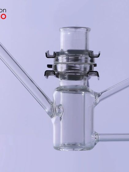 A perfectly lit shot of a glass piece, capturing its shape and transparency without distracting glares.