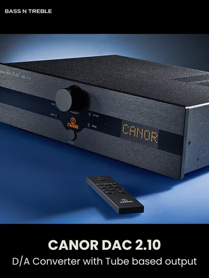 The Canor DAC 2.10 is a D/A converter with a tube-based output stage, giving your digital music the warmth, richness, and emotional connection of analog sound.