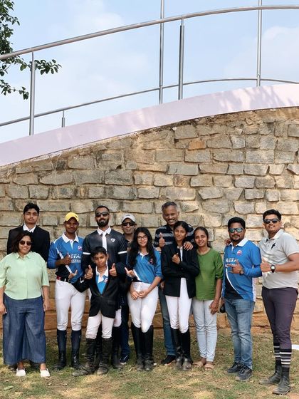 Team Royal celebrating a super show day at the Embassy International Riding School. We are proud of our riders for achieving clear rounds and a fantastic placing in the 60 cm class.