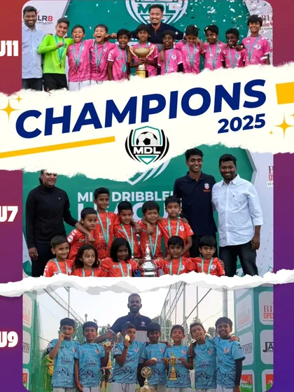 Success is a habit we build from the ground up. We are proud to celebrate our U7, U9, and U11 teams who emerged as champions in the Mini Dribblers League, proving that our development philosophy creates winners at every age level.