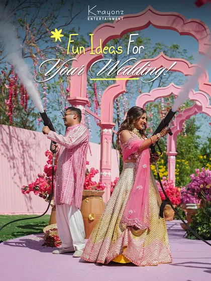 We believe weddings should be as fun as they are beautiful. Incorporating elements like CO2 guns for a grand entry adds a burst of energy and creates a moment of pure, uninhibited joy for the couple and their guests.