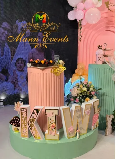 I believe the devil is in the details, and these custom-designed name blocks for Kiwi's party are a perfect example. Each letter was meticulously crafted with floral and artistic details to match the whimsical theme, turning a name into a beautiful centerpiece.