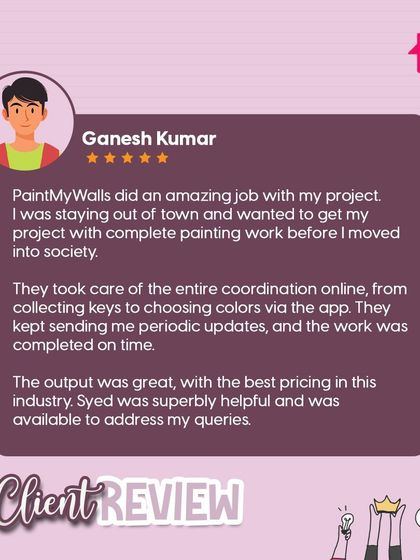 Paint My Walls - Painting Services Hear From Our Happy Clients photo 18