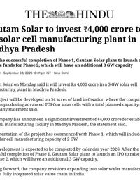 Solar Cell Manufacturing