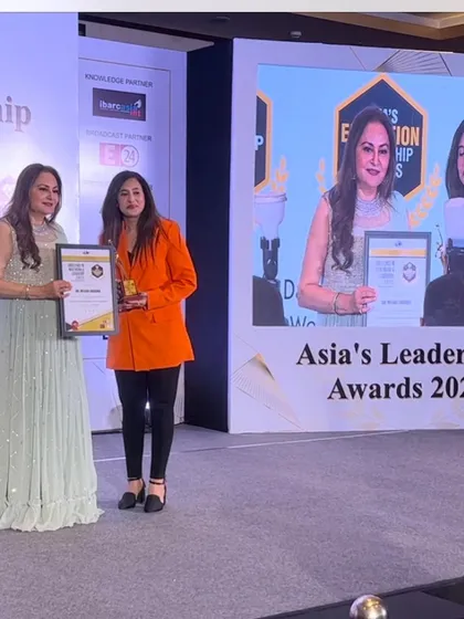 Receiving the award for excellence in Dermatology. It is a privilege to be recognized for my work in helping people achieve healthy, confident skin.