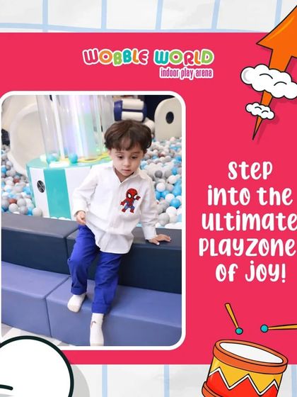 A young boy, dressed as his favorite hero, steps into our playzone of joy. The interactive games add another layer of excitement to the experience.