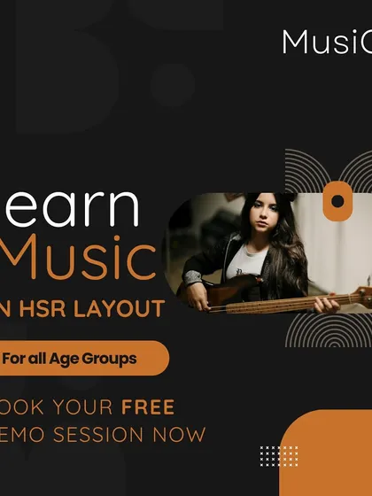 This graphic promotes our free demo sessions, a no-obligation way to experience our teaching style and studio environment in HSR Layout.