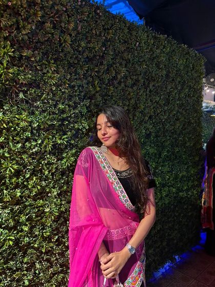 A candid moment from a Navratri celebration. My outfits are made for creating happy memories.