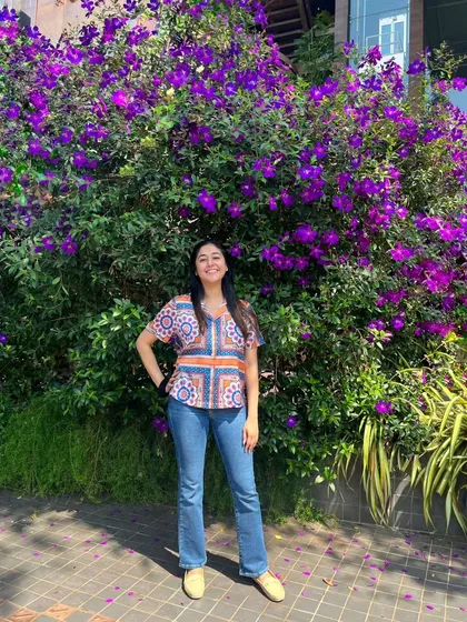The spectacular purple blooms of a Melastoma, or Begum Bahar, in full glory. Part of our service is expert grooming and pruning, which allows us to shape shrubs like this to screen a background or become a stunning standalone feature.