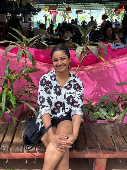 With my dear friend and fellow author, Anahita. The writing community is so important, and she was the first writing friend I ever met in real life.