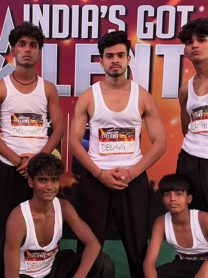 The team looking focused and determined. This is the mindset we cultivate for high-stakes dance competitions.
