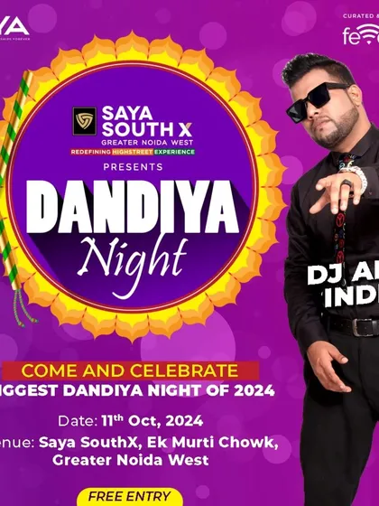 Featuring DJ Abhi India, who will be performing at our Dandiya Night. We are bringing top talent to make our community celebration an unforgettable experience for everyone.
