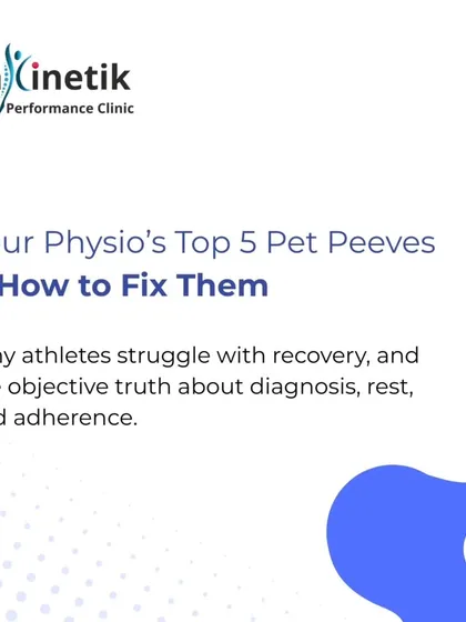 As a sports physio, I see common mistakes that delay recovery. This carousel covers my top five pet peeves and how to fix them.