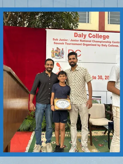 Abhyuday Arora with his coaches after becoming the National Champion. Finding a way to win against the odds is the hallmark of a champion.