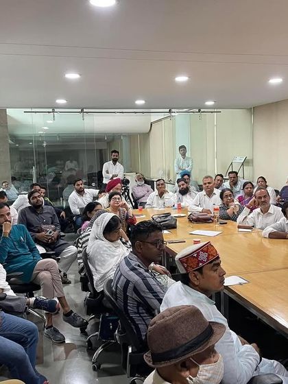 Attending the 'Sadbhavna Samvad aur Samman' event organized by Khudai Khidmatgar on World Peace Day in New Delhi.