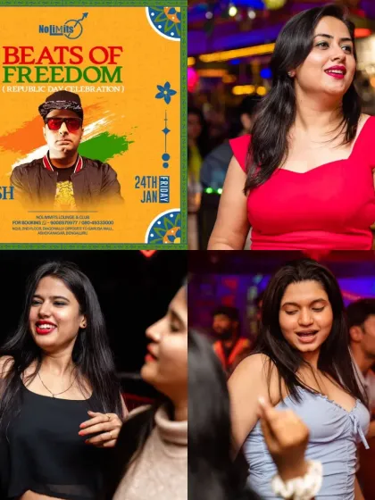 A collage from our 'Beats of Freedom' Republic Day celebration, mixing patriotic vibes with desi party tracks.