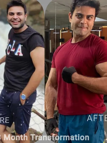 It's not always about losing weight. This client came to us to build muscle and gain strength. In just 3 months, he completely changed his physique through dedicated strength training and a proper diet plan.