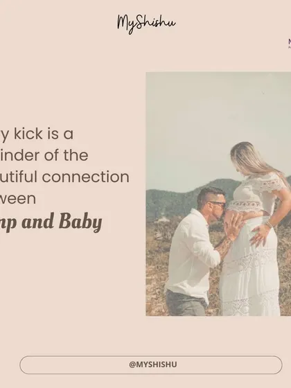 Every kick is a little hello from your baby, a reminder of the beautiful connection you share. I encourage parents to cherish these precious moments that begin a lifetime of love.