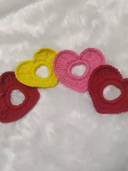 My trending heart scrunchies are perfect for Valentine's Day or any day you want to feel a little extra love. I can customize them in your choice of colors.