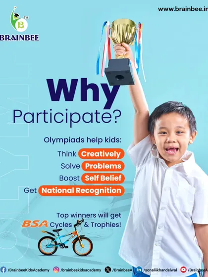 Why should your child participate? Our Olympiad is designed to help kids think creatively, sharpen their problem-solving skills, and boost their self-belief. It's a platform for them to gain national recognition and build confidence that lasts a lifetime.