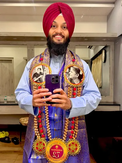 A selfie after receiving the fellowship award in 2024. I feel truly blessed, grateful, and thankful to God for these honors.