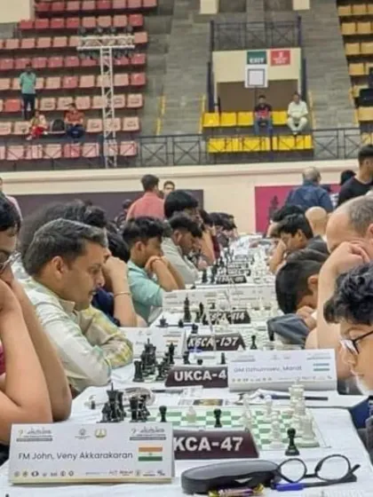 We prepare our students for the biggest stages. Here, one of our players competes at the prestigious 2nd Bengaluru Grandmasters Open Chess Tournament, demonstrating the high level of competition our training makes possible.