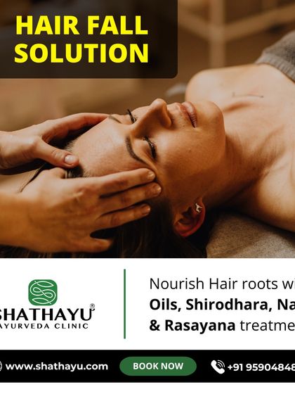 We provide a complete hair fall solution by nourishing the roots. Our treatments combine the therapeutic benefits of medicated oils, Shirodhara, Nasya, and Rasayana (rejuvenation) therapies to combat hair loss effectively.