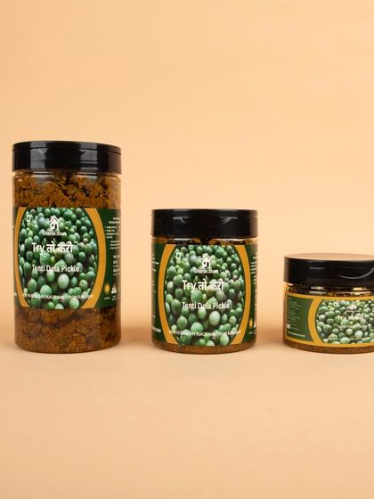 All three sizes of the Tenti Dela Pickle jars shown together.