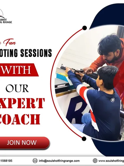 This graphic highlights our commitment to expert coaching. Join a session to learn the fundamentals of shooting in a fun and supportive environment.