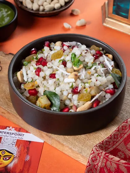 Another beautiful shot of our Sabudana Khichdi, a bestseller during Navratri. It’s a wholesome and delicious way to stay true to your fast while enjoying a satisfying meal.