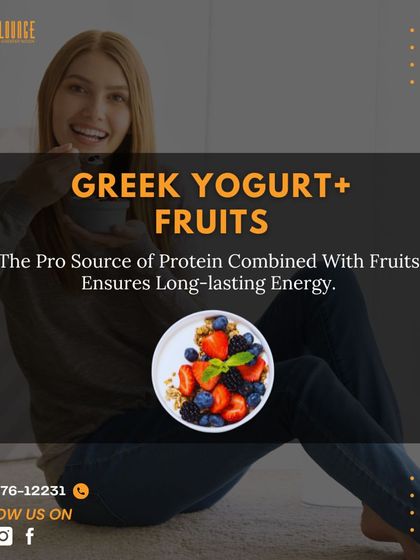 A combination of Greek yogurt and fruits is an excellent pre-workout or post-workout snack. The protein from the yogurt and the carbohydrates from the fruit provide a source of long-lasting energy and aid in muscle recovery.