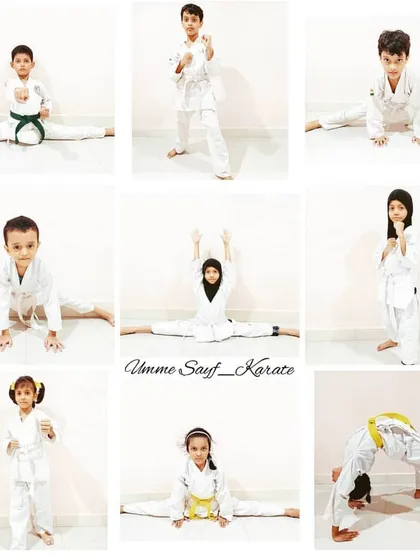 In a world where you can be anything, be a karateka. A collage showing the strength, flexibility, and focus of my amazing students. 🖤