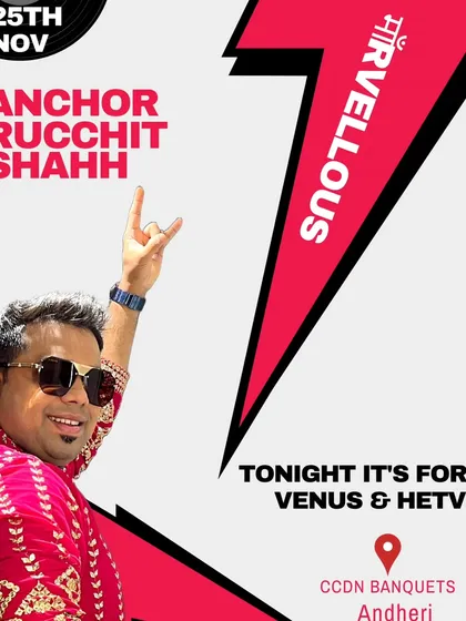 "Let's Naacho". A simple, direct, and energetic call to action on this poster for a sangeet in Andheri.