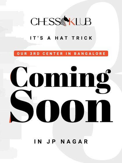 The "Coming Soon" announcement for our third center in Bangalore, located in JP Nagar, marking our expansion in the city.