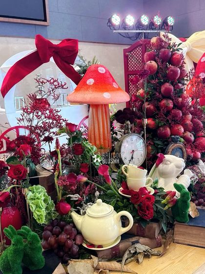 A close-up of the intricate centerpiece, showing the level of detail and layering.