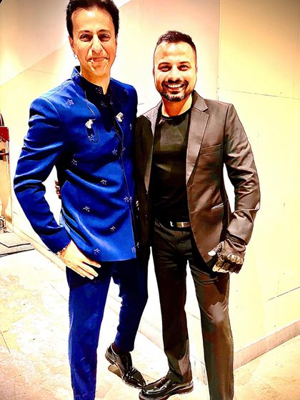 With the legendary composer and singer Salim Merchant. It’s always an honor to connect with the minds behind some of Bollywood's biggest hits.