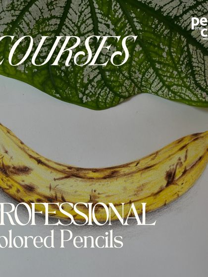An introduction to our Professional Colored Pencil courses, where you can learn to create realistic and detailed artworks.
