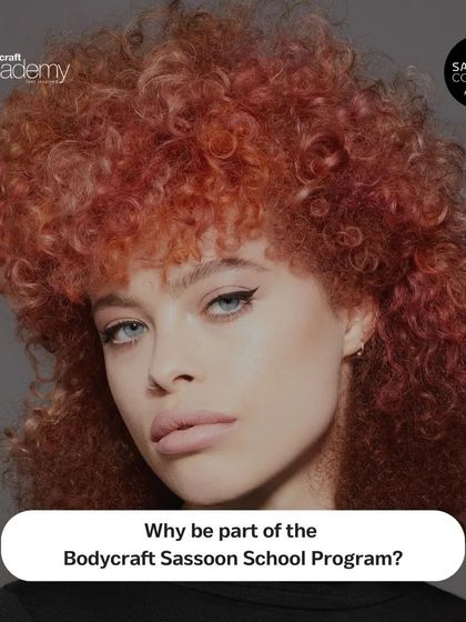 An informational graphic explaining the benefits of enrolling in the Bodycraft Sassoon School Program.