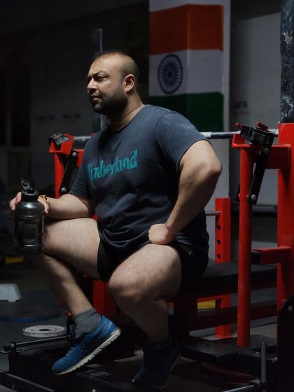 Taking a moment to rest between sets. Recovery is where you get stronger.