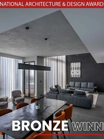 We are honored to have won a Bronze award at the International Architecture and Design Awards 2024 for 'The Grey House'. This recognition affirms our commitment to creating timeless, high-quality design.