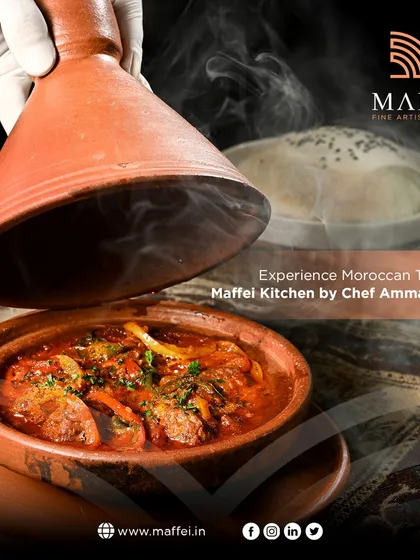 Our Moroccan Tagine is slow-cooked for hours in a traditional clay pot until the meat is perfectly tender and infused with aromatic spices. It’s a hearty, authentic dish that brings the true flavors of Morocco to your table.