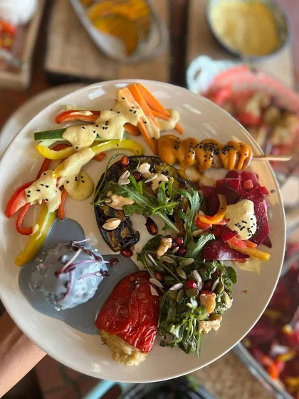 This plate represents everything I believe in: food that is vibrant, nourishing, and bursting with life. I create every meal using only whole, plant-based ingredients to fuel your body and delight your senses, proving that healthy eating is anything but boring.