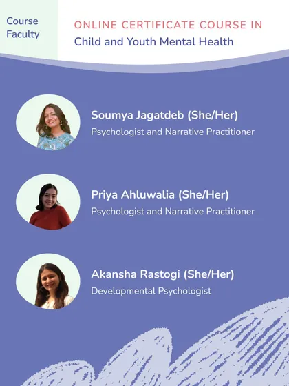Get to know more of our CYMH faculty, including developmental psychologists and narrative practitioners. Their diverse expertise enriches our course content and discussions.